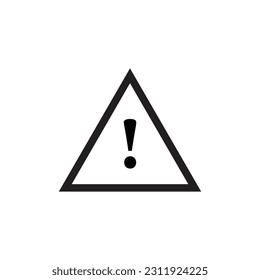 Danger icon in trendy flat design.