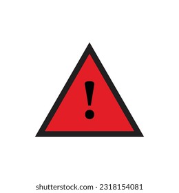 Danger icon in trendy flat design.