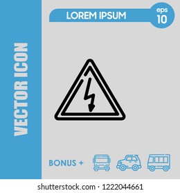 danger icon vector
