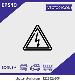 danger icon vector