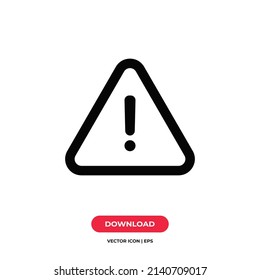 Vector de icono de peligro. Señal de atención