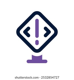 danger icon. vector dual tone icon for your website, mobile, presentation, and logo design.