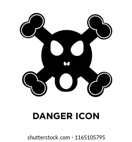 Danger icon vector isolated on white background, Danger transparent sign