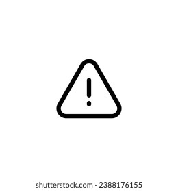 Danger icon vector, outline icon vector for web and mobile apps