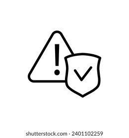 danger icon vector protect sign