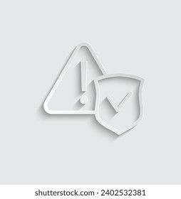 danger icon vector protect sign