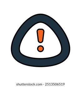 danger icon with white background vector stock illustration