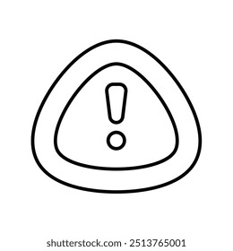 danger icon with white background vector stock illustration