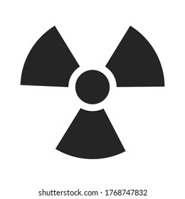 Danger icon.Ionizing radiation Hazard.Warning vector sign. vector illustration on a transparent background