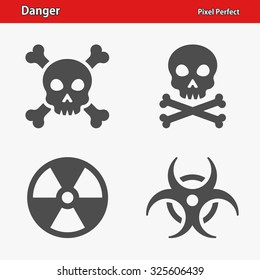 Danger Icons. Professional, pixel perfect icons optimized for both large and small resolutions. EPS 8 format.