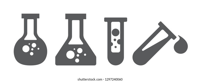 Danger icons set isolated on white 3