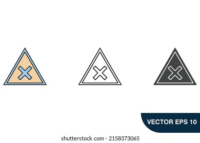 danger icons  symbol vector elements for infographic web