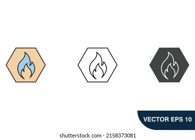 danger icons  symbol vector elements for infographic web