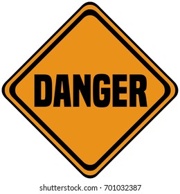 Danger Industrial Sign Vector Illustration Stock Vector (Royalty Free ...