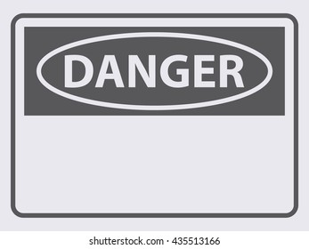 Danger label sign . Vector illustration