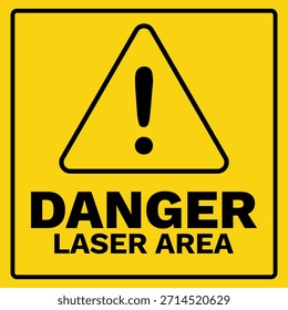 Gefahrenlaserbereich-Warnschild, Vektorgrafik