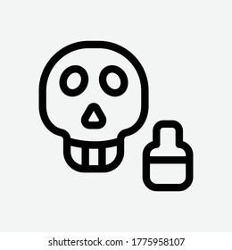 Danger Line Icon - Vector Illustration