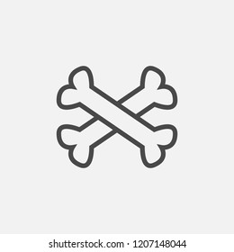 Danger line symbol vector icon