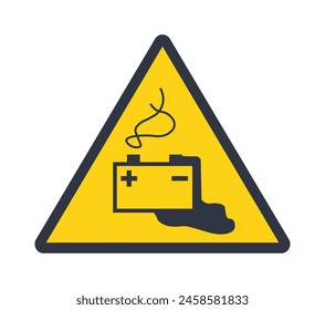 Danger from loading batteries symbol
