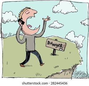 Danger, mobile phone