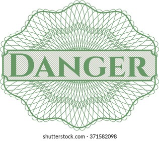 Danger money style rosette