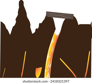 danger mountain climbing mountain icon