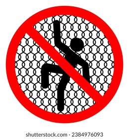Danger No Razor Wire Symbol Sign ,Vector Illustration, Isolate On White Background Label. EPS10