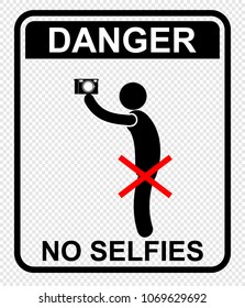 danger, no selfie