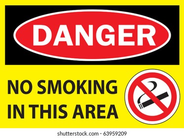 danger no smoking