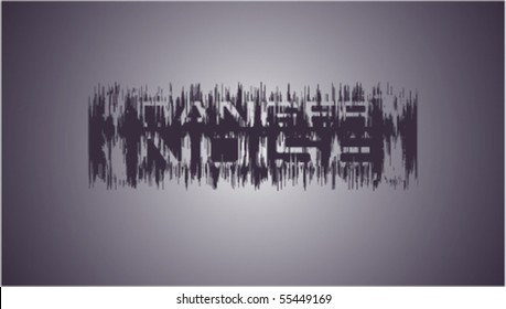 Danger noice vector background