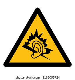 Danger Noise Symbol Sign ,Vector Illustration, Isolate On White Background Label. EPS10 