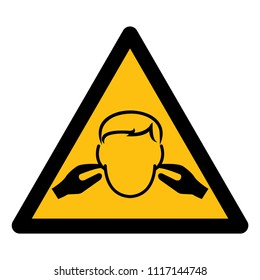 Danger Noise Symbol, Vector Illustration, Isolate On White Background Label. EPS10 