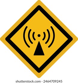 Símbolo de radiación no ionizante de peligro