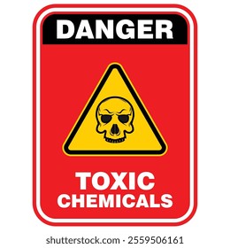 Danger, Not Enter, Toxic zone, sign vector
