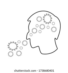 the danger of not using a mask icon, the impact of not using a mask