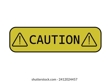 Danger notice or warning sign icon.