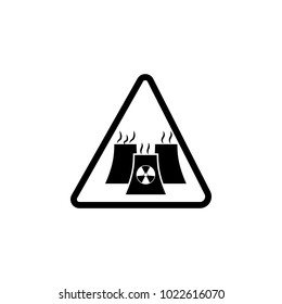 danger danger nuclear power plant icon. Element of warning for mobile concept and web apps. Icon for website design and development, app development. Premium icon on white background