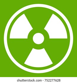 Danger nuclear in simple style isolated on white background vector illustration
