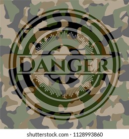 Danger on camouflaged texture