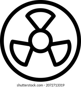Danger Outline Vector Icon Design

