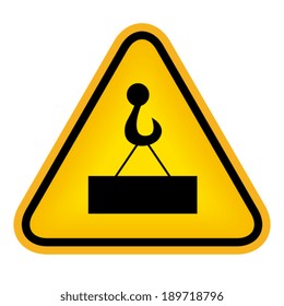 Danger overhead load sign