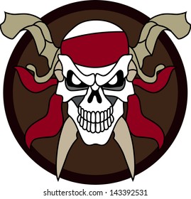 Danger pirate skull