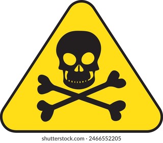 Danger poison chemical, agro chemical, pesticide, weedicide, fungicide, chemical sign icon vector