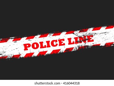 Danger police line. 