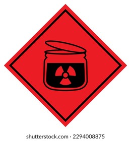 Danger Radiation Symbol Sign ,Vector Illustration, Isolate On White Background Label. EPS10
