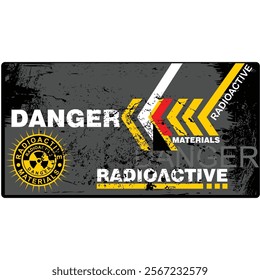 Danger, Radioactive, wallpaper background vector