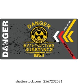 Danger, Radioactive, wallpaper background vector