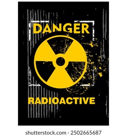 Danger, Radioactive zone, sign vector