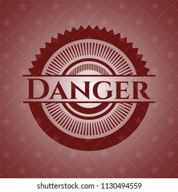 Danger red emblem