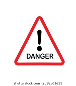 danger red sign vector illustration